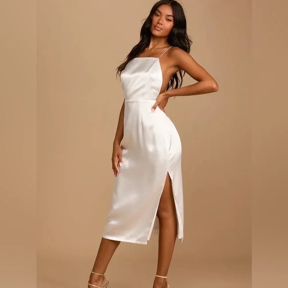 slim fit dress slacks Shop Ladivine T816W Strapless Satin Corset Wedding Dress – Fast Shipping USA & Canada main image 0